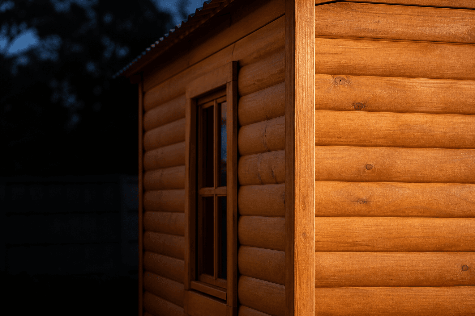 Premium Baby Log Profile timber finish