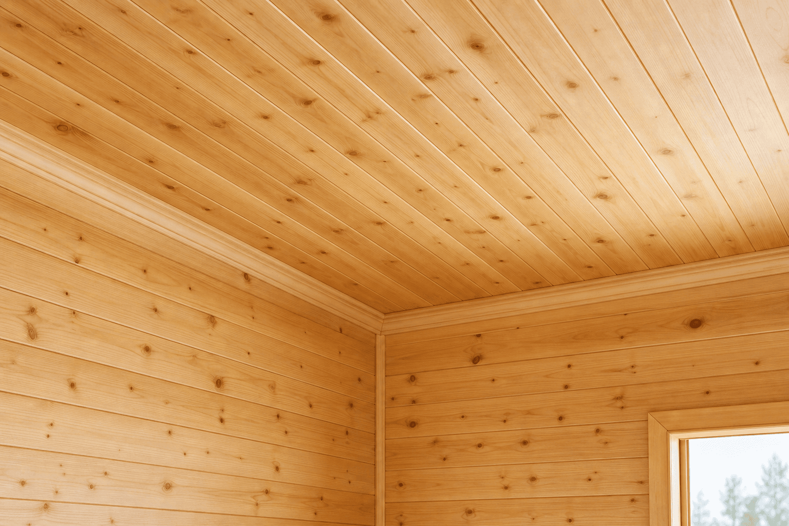 Nu-Wood Knotty Pine finish